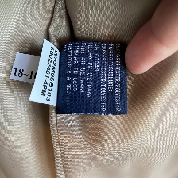 NWT Evan-Picone Pant Suit 18 40" waist Dijon Brown Port Elizabeth Shawl Collar - Picture 7 of 16